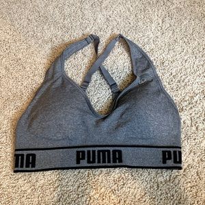 Gray Puma Sports bra